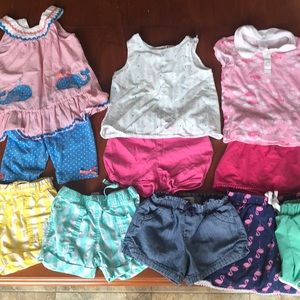 Lot of toddler girl summer clothes